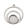 304 Stainless Steel Pendant Cabochon Settings STAS-Z201-03P-1