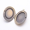 Romantic Valentines Day Ideas for Him with Your Photo Brass Locket Pendants ECF133-3AB-2