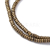 Electroplated Non-magnetic Hematite Beads Strands G-P571-A01-01H-3