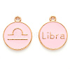 Alloy Enamel Pendants X-ENAM-S124-01A-09K-1
