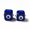 Resin Evil Eye European Beads RESI-A021-01-2