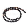 Natural Black Agate Beads Strands X-G-L555-04-8mm-3