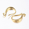 Brass Earring Hooks KK-K197-62G-1