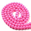 Painted Glass Bead Strands DGLA-S071-8mm-B8-2