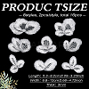 16Pcs 2Bags Polyester Clothing Patches PATC-FG0003-83A-2