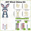 DIY Wood & Aluminium Round Tube Wind Chime Making Kits DIY-WH20038-007-2