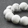 Natural Howlite Beaded Stretch Bracelets BJEW-D446-C-03-3