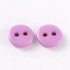 2-Hole Flat Round Resin Sewing Buttons for Costume Design BUTT-E119-36L-03-2