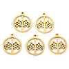 PVD Vacuum Plating 304 Stainless Steel Pendants STAS-N092-05G-1