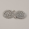 Tibetan Style Zinc Alloy Pendants TIBEP-WH0001-04AS-1