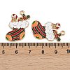 Christmas Theme Alloy Enamel Pendants ENAM-C031-01G-03-3