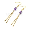 304 Stainless Steel Dangle Tassel Earring for Women EJEW-JE07184-5