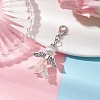Wedding Season Angel Glass Pearl & Acrylic Pendant Decorations HJEW-JM01921-2