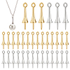 60Pcs 2 Colors Brass Peg Bails KK-PH0006-06-1