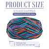 Light Gradient Segment Dyed Polyester Yarn DIY-TADJ0002-005D-4