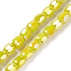 Electroplate Opaque Glass Beads GLAA-F108-10A-10-3