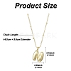 1Pc Initial Letter Brass Pendant Necklaces NJEW-YW0001-24N-2