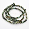 Natural African Turquoise(Jasper) Round Beads Strands G-D665-8mm-2