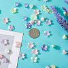  Jewelry 550Pcs 11 Colors Spray Paint ABS Plastic Imitation Pearl Beads MACR-PJ0001-06-7