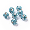 Polymer Clay Rhinestone Beads RB-L029-03G-1