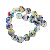 Handmade Millefiori Glass Beads Strands LK139-4