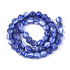 Handmade Millefiori Glass Round Beads Strands LK-R004-93A-2