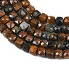 Natural Tiger Eye Beads Strands X-G-B107-B02-02-8
