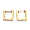 304 Stainless Steel Square Huggie Hoop Earrings STAS-H156-09A-G-1