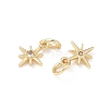 Brass Micro Pave Cubic Zirconia Pendants KK-D386-03G-2