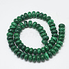 Synthetic Malachite Beads Strands G-T122-02Y-2