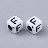 White Opaque Acrylic Beads LS-X-MACR-R869-02F-2