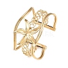 304 Stainless Steel Cuff Statement Bangles BJEW-Z161-02G-2