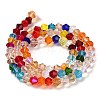 Transparent Electroplate Glass Beads Strands GLAA-F029-3mm-D29-2