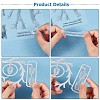 1 Sheet Silicone Clear Stamps DIY-GF0007-03-7