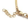 Ion Plating(IP) 304 Stainless Steel Round Snake Chain Bracelets BJEW-O186-08B-G-2