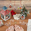 10Pcs Transparency Acrylic Christmas Balls Pendants DIY-CP0013-38A-3
