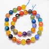 Natural Fire Crackle Agate Bead Strands X-G-K166-07F-10mm-16-2