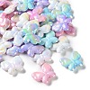 UV Plating Opaque Acrylic Beads MACR-L010-04-1