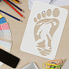 PET Hollow out Drawing Painting Stencils Sets DIY-WH0172-828-3