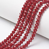 Opaque Solid Color Glass Beads Strands EGLA-A034-P3mm-D02-1