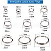 Iron Double Loops Jump Rings Split Rings and Iron Split Key Rings PH-IFIN-G079-05P-2