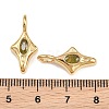 304 Stainless Steel Micro Pave Cubic Zirconia Pendants CU-CBAAD99-01G-A-3