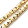 Electroplated Synthetic Non-magnetic Hematite Beads Strands G-L613-J01-01-2