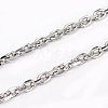 Tarnish Resistant 304 Stainless Steel Cable Chains CHS-L001-68-0.8mm-1