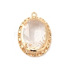 Brass with K9 Glass Pendants KK-B071-11G-2