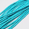 Synthetic Turquoise Beads Strands X-TURQ-G120-5x9mm-10-1