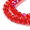 Electroplate Glass Beads Strands X1-EGLA-A034-T4mm-L09-3