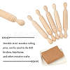 Mini Wooden Rolling Pin DJEW-OC0001-14-4