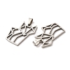 Non-Tarnish 201 Stainless Steel Origami Pendants STAS-K251-043P-2