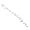 Glass Cone Round Hanging Suncatchers HJEW-JM04604-02-5
